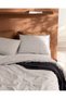 Alida King Size 100% Cotton Ranforce Printed Elastic Sheet Duvet Cover Set - Gray - 8