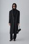 Black Estelle Maxi Cashmere Coat - 3