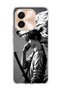 Vivo Y28 Compatible Anime Wolf Warrior Printed Transparent Phone Case
