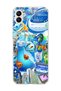 Samsung Galaxy A05 Compatible Blue Bubble Fish Printed Transparent Phone Case