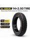 TOVIC PLUS 14×2.50 Scooter Tire, Heavy Duty Tubeless 60/65-254, Anti-Puncture Electric Scooter & E-Bike Tire, High Grip Replacement Tyre for Delivery Bikes - 6