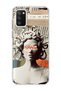 Samsung Galaxy A02S Compatible Snake Hair Sculpture Printed Transparent Phone Case