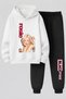 Rose from Blackpink Printed 3-Yarn Quality Sweatshirt and Sweatpants Kids' Top-Bottom Set