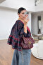 Ethnic Patterned Balloon Sleeve Jacket - 8692 - 3