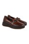 Mammamia Women's Comfort Shoes L10.108 Brown Genuine Antique Leather Patent Leather Printed Metal Buckle Detail - 3