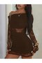 Rochie scurta, Maro inchis