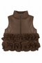 Girl's Wavy Vest 4-8 Years Old Brown - 2