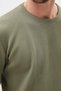 Waffle Textured Crew Neck Regular Fit Knitwear Sweater - 5