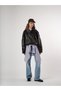 Women's High Collar Hidden Zipper Shoulder Epaulets Elastic Waist Long Sleeve Leather Jacket Cty-Abr-2923 - 5