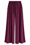 Modal Pants with Elastic Waist in Plum Color - 3322