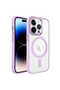 iPhone 14 Pro Max Case Magsafe Transparent Back Face Camera Raised Silicone - 2