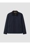 Esvab • Modern & Distinctive Comfortable Fit Velvet Roba Collar Men's Gabardine Coat - 7
