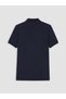 Peak New Season Navy Blue Polo Collar Pique Men's T-Shirt - 7