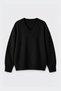 Black Maddy V-Neck Sweater - 4