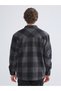Ozmarka New Season Comfortable Fit Plaid Wool Blend Men's Lumberjack Shirt Jacket - 4
