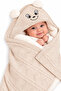 Soft and Cute Embroidered 90X90 Welsoft Knitwear Baby Blanket