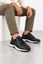 Linear Men's Genuine Leather Sports Shoes - Black - 3