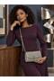 Imported Women's Shoulder Bag with Chain Detail