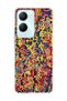 Vivo Y18 Compatible Colorful Mixed Line Printed Transparent Phone Case