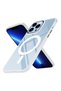iPhone 12 Pro Max Case Magsafe Transparent Back Face Camera Raised Silicone - 2