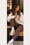 Women's Ribbed High Waist Fleece Lined Gathering-Flexible-Casual-Sports Fitness Pilates Zumba Yoga Leggings