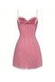 Rochie scurta, Rosu/alb - 2