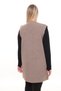 Ribbed Steel Knit Buttoned Pocketed Knitwear Winter Thick Midi Length Mother Women's Knit Vest - 3