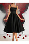 Rochie medie, Negru - 2