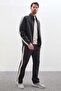 3-Stripe Sweatpants with Side Stripes and Tie Waist