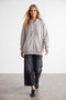 Women's Beige Three-Thread Shaded Oversize Sweatshirt Alc-X15945 - 3