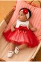 Tutu Dress - Mevlüt Dress with Inner Dress (Suitable for Summer and Winter Use) with Bandana and Shoe Gift Set - 3