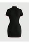 Rochie mini, negru - 2