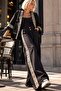 New season women's side stripe ethnic detail chamois wide leg pants - 5