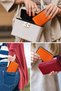 Aluminum Card Holder - Card Holder with Cover - Travel Card Holder - Business Card Holder with Cover - Card Organizer - Credit Card Protector - Credit Card Holder (Metallic Orange) - 2