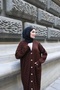 Striped Woven Knitwear Cardigan with Pockets - 2
