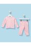 Infant Girls Pink Heart Print Pyjama Set
