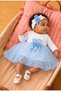 Baby Girl Floral Detailed Tulle Mevlüt Dress - with Shoes and Bandana Gift (Inner Bodysuit Included) - 2