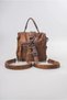 Women's Multi-Compartment Backpack with Adjustable Shoulder and Crossbody Straps, Daily Bag, Camel 18372 - 6