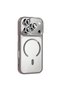 iPhone 17 Pro Max Case with Camera Stand, Magsafe Compatible, Transparent Back, Silicone - 3