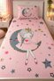 Children's Cotton Pique Set 150X230 cm with Moon Princess Pattern