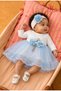 Baby Girl Floral Detailed Tulle Mevlüt Dress - with Shoes and Bandana Gift (Inner Bodysuit Included) - 2