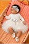 Baby Girl Floral Detailed Tulle Dress with Inner Bodysuit, Shoes and Bandana as a Gift