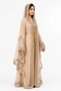 Women's Long Caftan with Shiny Stones and Chiffon Two Piece Caftan, 06 - 3