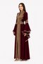 Women's Long Caftan with Hand Embellishments and Shiny Stones Work Butterfly Sleeves Caftan Model 05 - 2
