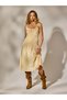 Rochie midi, galben - 7