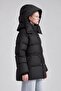 Inflatable goose down coat black - 4