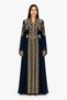 Women's Long Caftan with Shiny Stones and Embroidery Work Model 14