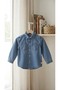 Boy's Denim Jeans Shirt Light Blue 1/7 Years - 3