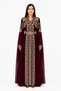 Women's Long Caftan with Shiny Stones and Embroidery Work Model 14