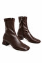 Heeled Stretch Ankle Boots with Side Zipper, 3 cm Heel (Small and Large Size Options Available)